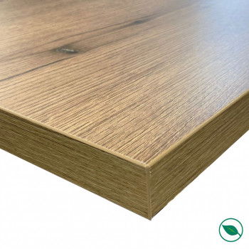 Ilot central stratifié HPL chêne 1600 x 900 x 38 mm FSC - Gamme Signature