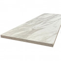Plan de travail stratifié HPL marbre gris 2000 x 650 x 38 mm FSC