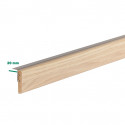 Profilé de transition rénovation d'escalier stratifié chêne clair 1300 x 56 x 12 mm