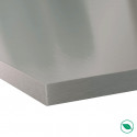 Plan de travail ilot central stratifié HPL aluminium 1600 x 900 x 38 mm FSC