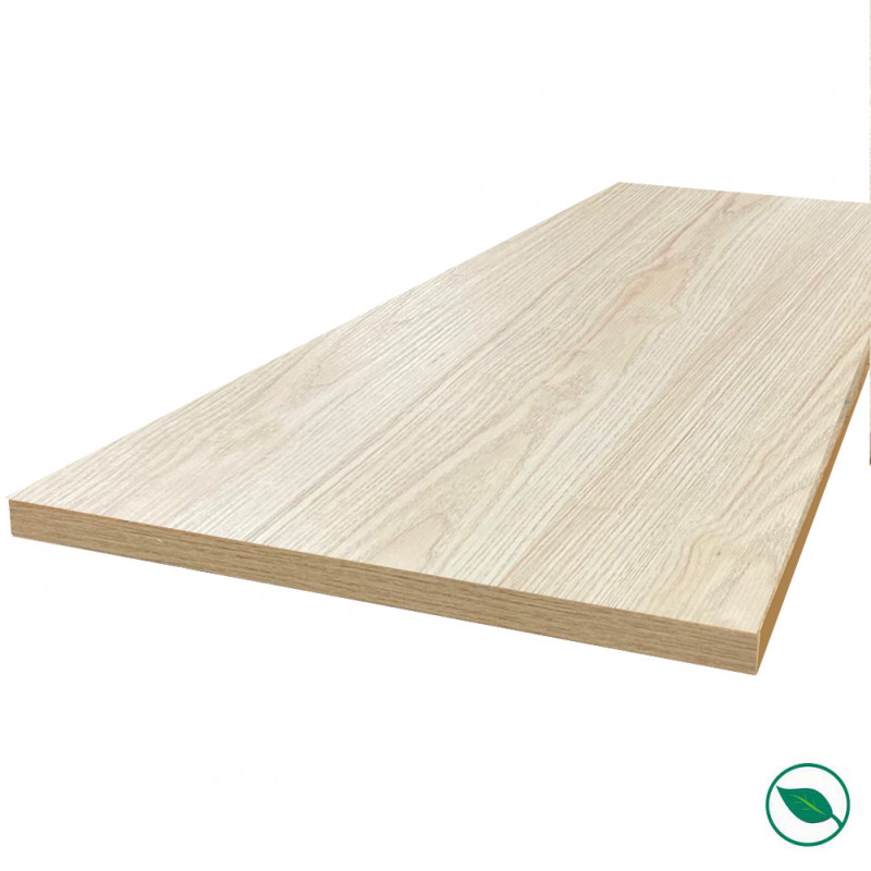 Ilot central stratifié HPL chêne clair1600 x 900 x 38 mm FSC