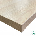 Ilot central stratifié HPL chêne clair 1600 x 900 x 38 mm FSC - Gamme Signature