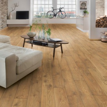 sol stratifié effet parquet  - ép 10 mm - tawny chestnut - boite de 7 lames soit 1,76 m2 - KO Atlantic 10 5537