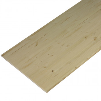 Plan de travail sapin massif 2000 x 800 x 28 mm - FSC MIXTE 70%