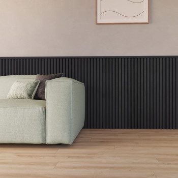 Profil finition Decowall Acoustic mdf couleur chêne lave 2600x20x12mm PEFC 70%