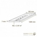 Sol stratifié effet parquet - 7 mm - Chêne Liberty - boîte de 10 lames - 2,47 m² - EH COUNTRY V4 7209