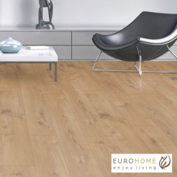 Sol stratifié effet parquet - 12 mm - Sherwood Oak - boîte de 6 lames - 1,48 m² - EH RIVER 5985