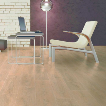 Sol stratifié effet parquet - 8 mm - Chêne Blond - boîte de 9 lames - 2,22 m² - EH NATURE 8575
