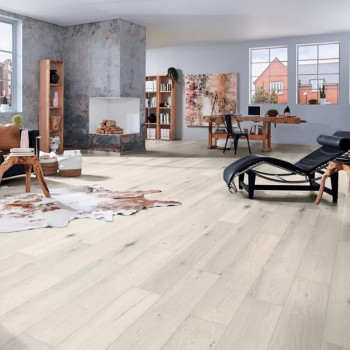 Sol stratifié effet parquet - 8 mm - Gossamer Oak - boîte de 10 lames - 2,47 m² - EH COUNTRY V4 K271