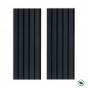 Lot de 2 Panneaux tasseaux Acoustic coul.chêne lave sur feutrine 2600x300x17mm PEFC 70%