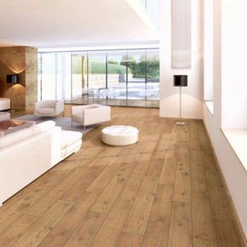 Sol stratifié effet parquet - 10 mm - Marronnier fauve - boite de 7 lames - 1,76 m2 - EH RES 5537 - PEFC 70%