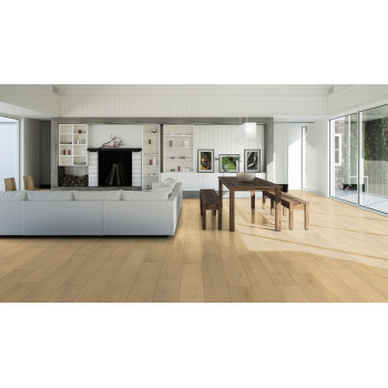 Sol stratifié effet parquet –  12 mm – boîte de 6 lames - 1,51 m2 – EH RIVER 12 K725 PURE+ Cornsilk Ethereal Oak