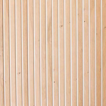 Lot de 2 panneaux tasseaux MDF chêne clair sur fond blanc 2500 x 300 x 20 mm-1,435 M2 PEFC 70%