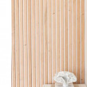 Lot de 2 panneaux tasseaux MDF chêne clair sur fond blanc 2500 x 300 x 20 mm-1,435 M2 PEFC 70%