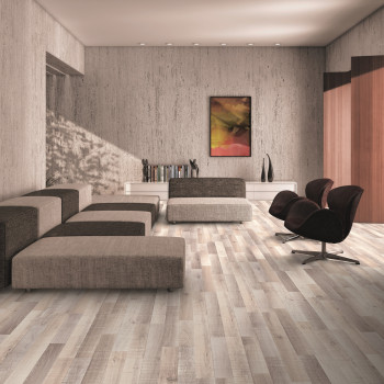 Sol stratifié effet parquet - 8 mm - chêne rude- boite de 9 lames - 2,22 m2 - EH LOFT 8222 - PEFC 70%