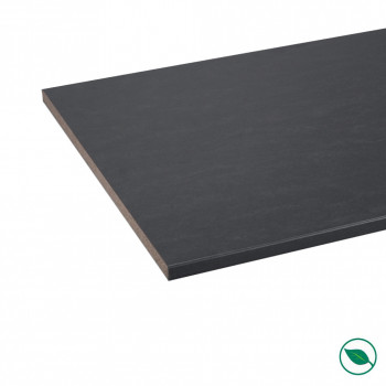 Plan de travail stratifié CPL Marbre noir  2050 x 800 x  29 mm - FSC MIXTE 70%