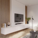 Lot de 2 panneaux tas. Decowall Acoustic coul.chêne bronze sur feutrine noire 2600x300x17mm PEFC 70%