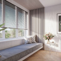 Lot de 2 Panneaux mural acoustic lamelles chêne gris sur fond noir 2600 x 300 x 17 mm -1,56 M2 PEFC 70 %