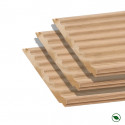 Lot de 3 panneaux mural dune chêne clair 2500 x 213 x 14 mm / PEFC 70%