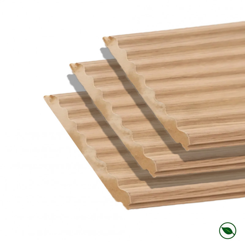 Lot de 3 panneaux mural dune chêne clair 2500 x 213 x 14 mm / PEFC 70%