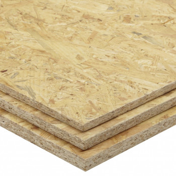 Palette de 45 dalles d'aménagement aggloméré intérieur  2060 x 600 x 22 mm