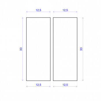 Lot de 15 tasseaux hêtre rabotés 2400 x 13 x 33 mm - PEFC 70%