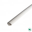 Lot de 20 quarts de rond pvc blanc 2600 x 14 x 14 mm
