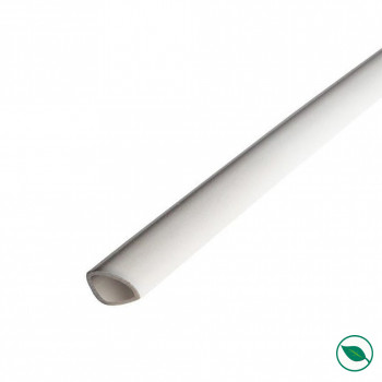 Lot de 20 quarts de rond pvc blanc 2600 x 14 x 14 mm