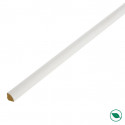 Lot de 16 quarts de rond revêtus blanc 2400 x 13 x 13 PEFC 70%