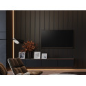 Lot de 2 Panneaux tasseaux acoustic LUXX Noir mat sur fond bronze 2500x287x20 mm PEFC 70%
