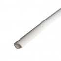 Lot de 20 quarts de rond pvc blanc 2600 x 14 x 14 mm