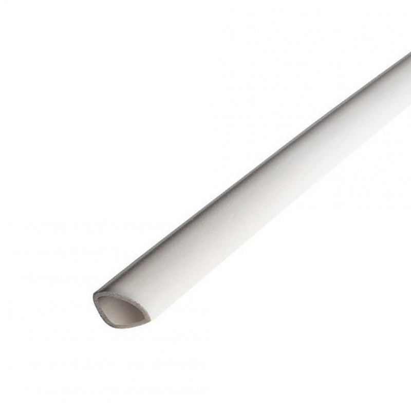 Lot de 20 quarts de rond pvc blanc 2600 x 14 x 14 mm