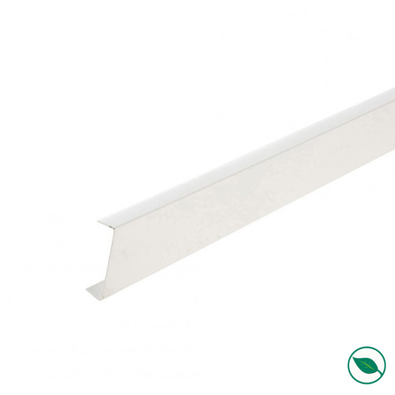 Lot de 10 Nez de cloison PVC blanc 2600 x 74 x 20 mm