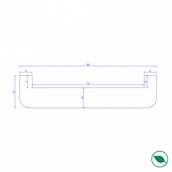 Lot de 5 Nez de cloison sapin 2500 x 67 x 21 mm PEFC 70%