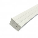 Lot de 12 tasseaux sapin du Nord prépeints blanc 2400 x 27 x 13 mm FSC