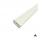 Lot de 8 tasseaux sapin du Nord prépeints blanc 2400 x 27 x 21 mm FSC