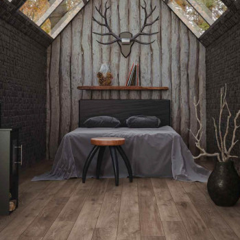 Sol stratifié effet parquet - 8 mm - Earthen Oak - boite de 9 lames - 2,22 m2 - EH AQUAFIT8 K233 PURE+  PEFC 70%