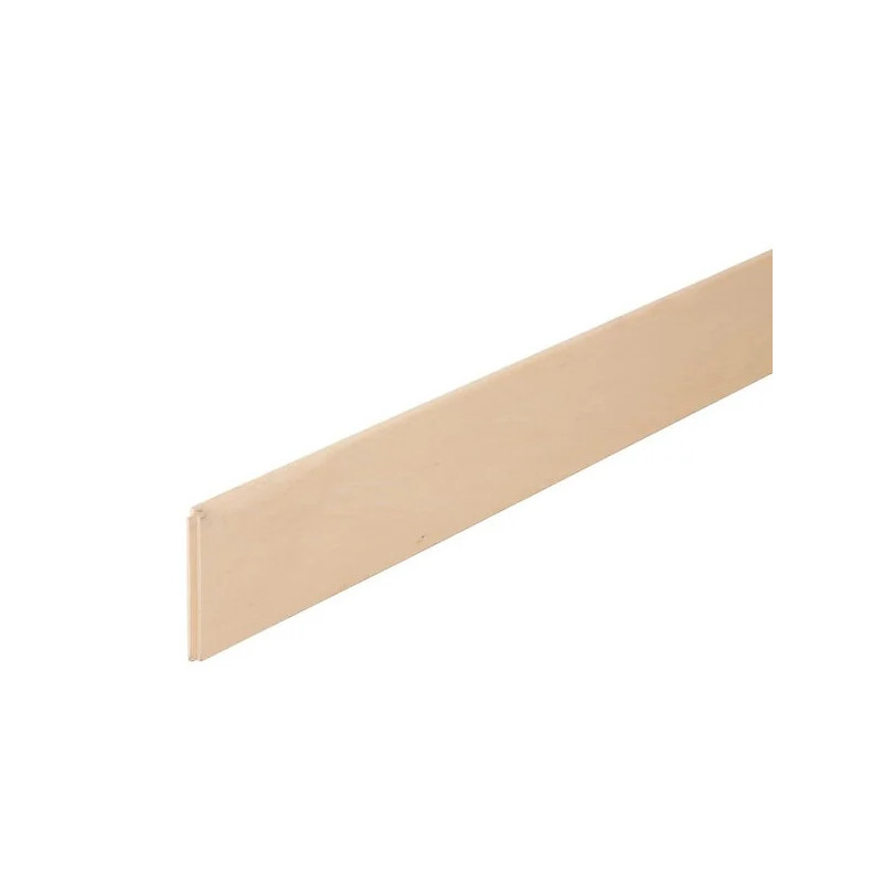 Pack de 10 plinthes ayous bord arrondi 2400 x 67 x 9 mm PEFC 70%