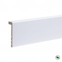 Lot de 6 surplinthes MDF revêtues blanc satiné 2400 x 130 x 16 mm PEFC 70%