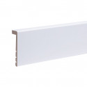 Lot de 6 surplinthes MDF revêtues blanc satiné 2400 x 130 x 16 mm PEFC 70%