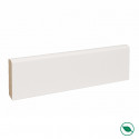 Pack promotionnel de 5 plinthes MDF revetu blanc bord arrondi 2000 x 95 x 9 mm - PEFC 70%.