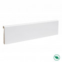 Lot de 6 surplinthes MDF revêtues blanc satiné 2400 x 130 x 16 mm PEFC 70%