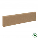 Pack de 5 plinthes bord arrondi MDF brut 2200 x 68 x 9 mm PEFC 70%