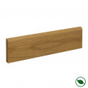 Pack de 5 plinthes bord arrondi MDF Revêtues chêne clair 2200 x 68 x 10 mm PEFC 70%