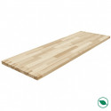 Plan de travail sapin massif lamellé collé abouté 2500 x 600 x 28 mm.