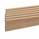 Lot de 6 surplinthes MDF revêtues Pepper OAK 2400 x 130 x 16 mm PEFC 70%