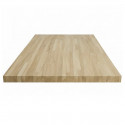Plan de travail Chêne massif lamellé collé abouté 2500 x 650 x 38 mm - FSC 100%.