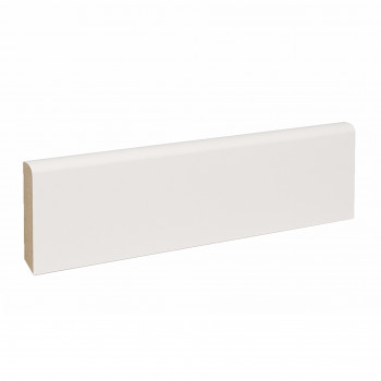 Plinthe MDF prépeinte blanc 2400 x 100 x 10 mm.