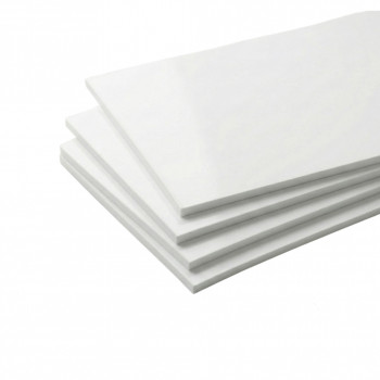 Panneau PVC prédécoupé expansé blanc mat 1200 x 400 x 5 mm