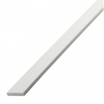 Lot de 20 Champlats PVC blanc 2600 x 60 x 2 mm